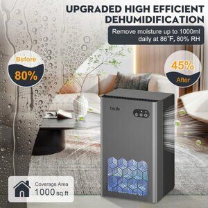 Dehumidifier for home,office,95 oz water tank (800 sq.ft)